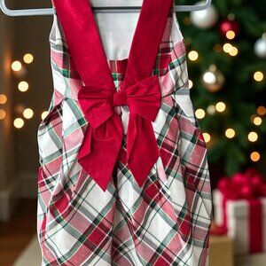 NWOT GYMBOREE Girls Size 10 Christmas Red, White & Green Plaid Dress